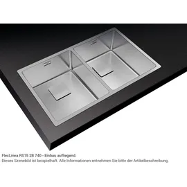 Teka FlexLinea RS15 2C 740 Edelstahlspüle Poliert - Silber