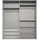 WIMEX Drehtürenschrank London 180 x 208 x 58 cm Schwarz