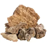vidaXL Drachensteine 10 kg Braun 5-30 cm