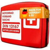 purahelp Erste-Hilfe-Tasche Mini, nach DIN 13167 gefüllt, für Motorrad
