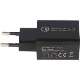AccuCell Ultra schnelles laden, USB-Netzteil QC3.0 5V 3A, 9V 2A und 12V 1,5A DBS15Q Quick Charge 18W