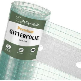 Haga Gitterfolie – verstärkte Folie für Gewächshausbau – 3 Meter – transparent