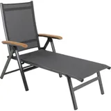 MWH Das Original Reno Klappliege 142 x 70 x 106 cm grau/teak