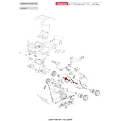 2x äußeres Differenzialzahnrad/2x Antriebswellenmitnehmer/2x Kugellager/2x Schrauben - Profi RC