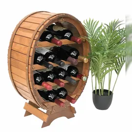DanDiBo Ambiente Weinregal 45 x 65 x 24 cm Braun gebeizt