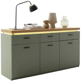 MCA Furniture Sideboard 156 x 83 x 44 cm Salbei grün