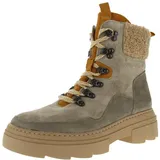 WALDLÄUFER H-Saiga Bootie Warmfutter 977806-400-093, Velour-/ Nubukleder Komb., Storm/Okka, Weite H Beige Gr. 41 - 41 EU Weit