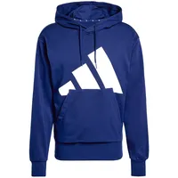 adidas Essentials Big Logo French Terry Kapuzenpullover Dark Blue / White S