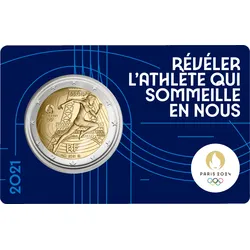 2-Euro-Gedenkmünze "Marianne & Eiffelturm" zu Paris 2024 (Münzkarte 1/5)