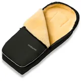 Hofbrucker Lammfell-Fußsack Alaska schwarz