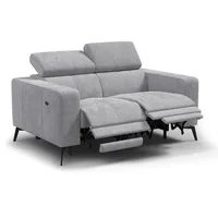 Wozimo Relaxsofa, Hellgrau, Textil, 164x82x103 cm, Wohnzimmer, Sofas & Couches, Sofas, Heimkino Sofas