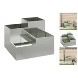 Fiero vidaXL Pflanzkübel 100x100x60 cm Verzinkter Stahl
