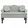 vidaXL Sitzbank Hellgrau 120,5 x 65 x 75 cm Samt