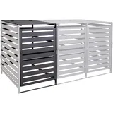 MCW Mülltonnenbox H62 67 x 114 cm grau