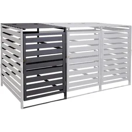 MCW Mülltonnenbox H62 67 x 114 cm grau