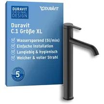 Duravit C.1 Einhandmischer Schwarz Matt