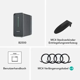 Marstek B2500-D Batteriespeicher 2,24kWh Schwarz