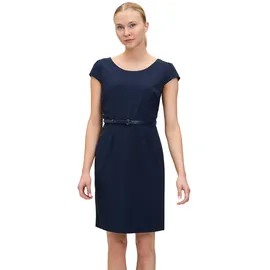 Betty & Co Etuikleid mit Gürtel Blau 34