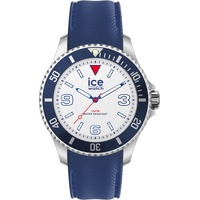 Ice-Watch - ICE steel White blue red - Blaue Herrenuhr mit Silikonarmband - 020378 (Medium)