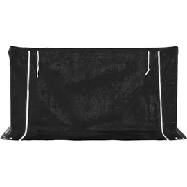 vidaXL Brennholzregal mit Regenschutz 200,5 x 100,5 x 110,5 cm Schwarz