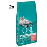 PURINA ONE BIFENSIS ADULT KATZENFUTTER TROCKEN LACHS VOLLKORNGETREIDE 2x 9,75 KG