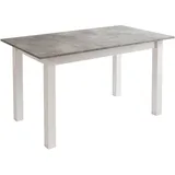 Lookway Esstisch, Grau, Holzwerkstoff, 8-Sitzer, Rechteckig,Rechteckig, 80x77x140 cm, Hergestellt in Europa, Esszimmer, Tische, Esstische