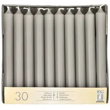 Papstar Tafelkerzen 19,6 cm grau 120 St.