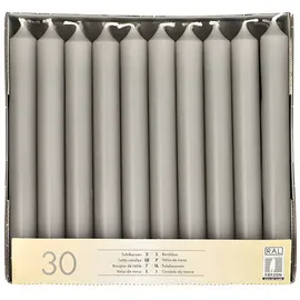 Papstar Tafelkerzen 19,6 cm grau 120 St.