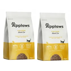 Applaws trockenes Katzenfutter mit Huhn 2x7,5kg