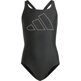 adidas Performance Big Bars Kids Badeanzug Black / White 140    