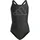 adidas Performance Big Bars Kids Badeanzug Black / White 140    