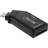InLine InLine® OTG Mobile Card Reader, USB 2.0, für SD und microSD, für Android Smartphone und Tablet