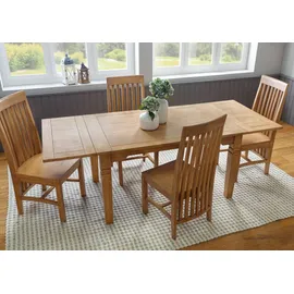MASSIVMOEBEL24.DE Toulouse 140 x 76 x 90 cm beige geölt