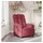 vidaXL Massage-Relaxsessel Polyester 55,3 x 101 x 74,3 cm Weinrot mit Fernbedienung
