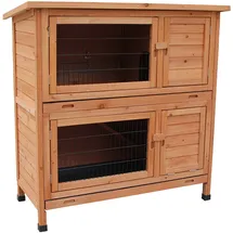 dehner lieblinge Dehner Kaninchenstall mit Wärmedämmung, ca. B114/H116/T57 cm, hellbraun