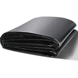 Vevor Teichfolie, 10 x 15 Fuß, 45 mm Dicke, biegsame Teichfolien aus EPDM-Material, leicht zu schneidende Unterlage für Fisch- oder Koi-Teiche, W... - Schwarz