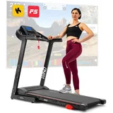 Hop-Sport Laufband HS-1000LB Rot klappbar 12 Programme bis zu 150 kg und 14km/h