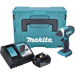 Makita DTD 152 RT1J Akku Schlagschrauber 18V 165Nm + 1x Akku 5,0Ah + Schnellladegerät im Makpac 2
