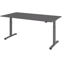 Bümö Schreibtisch Graphit 200x100 cm, Gestell: Graphit, - Büroschreibtisch