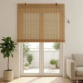 vidaXL Rollo Natur 130 x 220 cm Bambus/braun