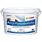 Fassadenfarbe Alligator Acryl-Fassadenfarbe weiß 12,5 l  Außenfarbe