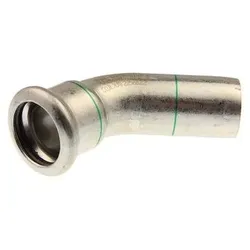 Buderus Logafix Edelstahl Bogen 45 Grad Innen/Außen 108mm mit M-Kontur 7738326338