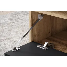 P & B Couchtisch Narobi-II ca. 90x45x55 cm, Eiche/Schwarz