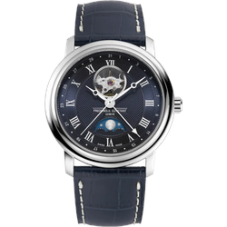 Frederique Constant Classics Heart Beat Moonphase Date FC-335MCNW4P26 - Guilloché,blau - 40mm