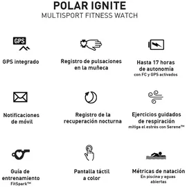 Polar Ignite schwarz / silber S