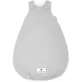 Julius Zöllner Babyschlafsack gefüttert Musselin 2,5 TOG, Gr. 50/56 | 100% Baumwollmusselin | Oeko-TEX Standard 100 | grau,