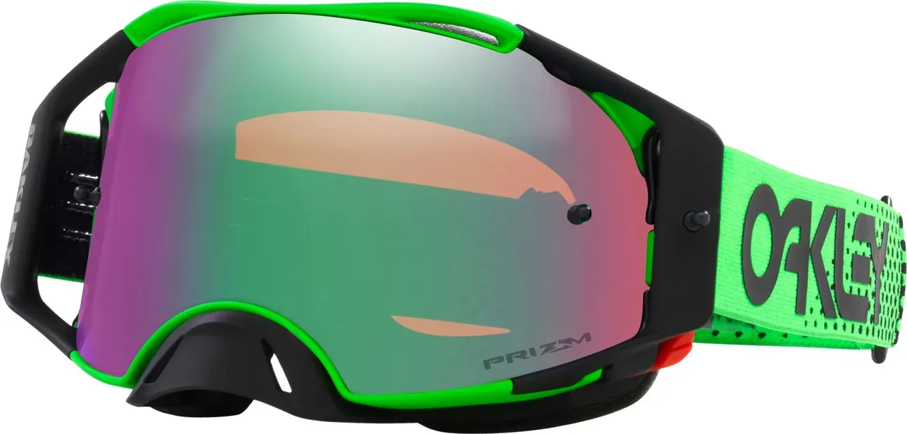 Oakley Airbrake MX, lunettes Prizm - Vert/Noir Vert/Violet Réfléchissant