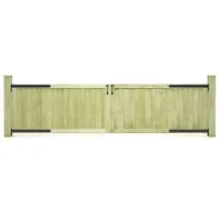 vidaXL Gartentor 300 x 75 cm Grün/Holz Imprägniert