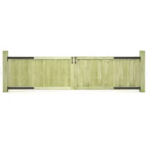 vidaXL Gartentor 300 x 75 cm Grün/Holz Imprägniert