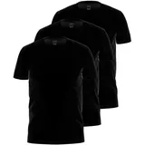 Ammann Unterhemd AMMANN "3er Pack Shirt 1/2 Arm Day Modern / Close to you", Herren, Gr. 7, N-Gr, schwarz, Obermaterial: 93% Baumwolle CO. 7% Elasthan EL., Unterhemden Unterhemd